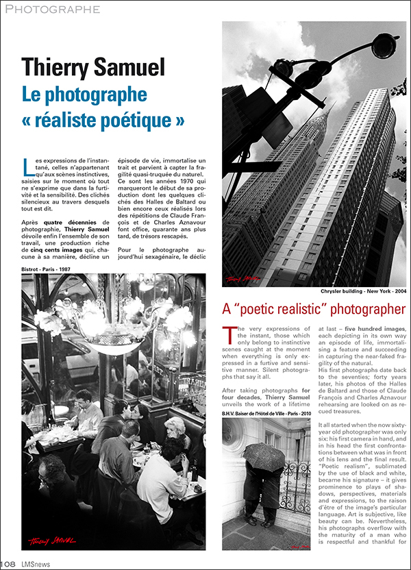 Article Thierry SAmuel photographe réaliste poétique LMS News